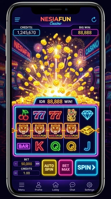 Fitur pencarian cepat di nesiafun untuk menemukan aplikasi dengan mudah.